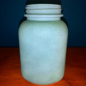 green mason jar 🫙 vase / decor